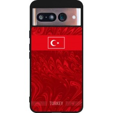 Google Pixel 8 Case Hülle - Silikon schwarz Türkei 2026 personalisierbares Fussballtrikot