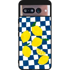 Google Pixel 8 Case Hülle - Silikon schwarz Illustration lemons 2026