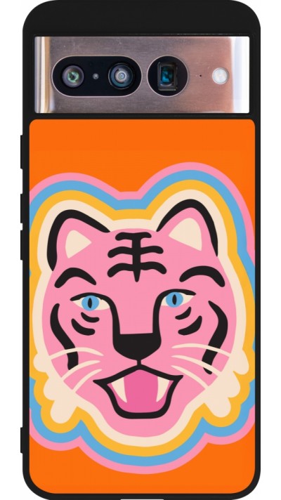 Google Pixel 8 Case Hülle - Silikon schwarz Lion colors 2026