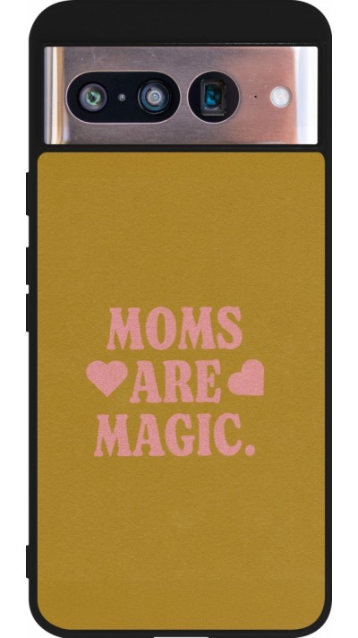 Google Pixel 8 Case Hülle - Silikon schwarz Mom 2026 Are Magic