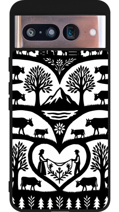 Google Pixel 8 Case Hülle - Silikon schwarz Poya Schweiz 2