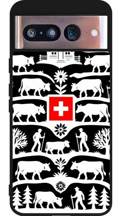 Google Pixel 8 Case Hülle - Silikon schwarz Poya Schweiz 3 schwarz