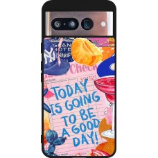 Google Pixel 8 Case Hülle - Silikon schwarz Preppy Today is Going to be a good day