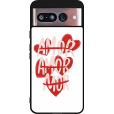 Google Pixel 8 Case Hülle - Silikon schwarz Saint Valentines Day 26 Amor