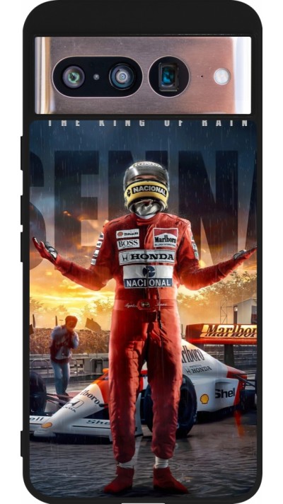 Google Pixel 8 Case Hülle - Silikon schwarz Senna The King of Rain