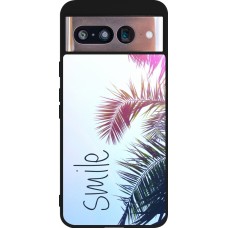 Google Pixel 8 Case Hülle - Silikon schwarz Smile 05