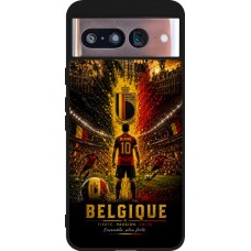 Google Pixel 8 Case Hülle - Silikon schwarz Fussball Belgien splash 2026