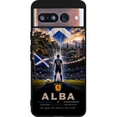 Google Pixel 8 Case Hülle - Silikon schwarz Fussball Schottland splash 2026