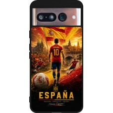 Google Pixel 8 Case Hülle - Silikon schwarz Fussball Espanien splash 2026