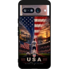 Google Pixel 8 Case Hülle - Silikon schwarz Fussball Vereinigten Staaten splash 2026