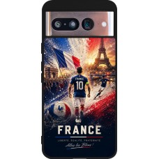 Google Pixel 8 Case Hülle - Silikon schwarz Fussball Frankreich splash 2026