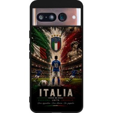 Google Pixel 8 Case Hülle - Silikon schwarz Fussball Italien splash 2026