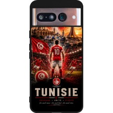 Google Pixel 8 Case Hülle - Silikon schwarz Fussball Tunesien splash 2026