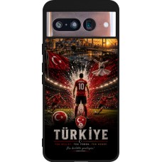 Google Pixel 8 Case Hülle - Silikon schwarz Fussball Türkei splash 2026