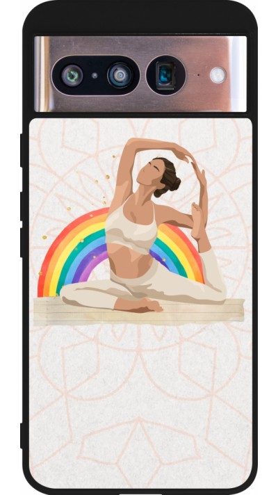 Google Pixel 8 Case Hülle - Silikon schwarz Spring 23 yoga vibe