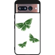 Google Pixel 8 Case Hülle - Silikon schwarz Butterflies 2026