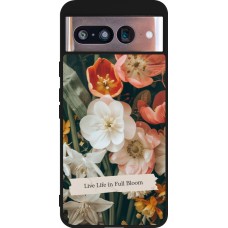 Google Pixel 8 Case Hülle - Silikon schwarz Full Bloom 2026