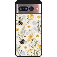 Google Pixel 8 Case Hülle - Silikon schwarz Pattern bees 2026