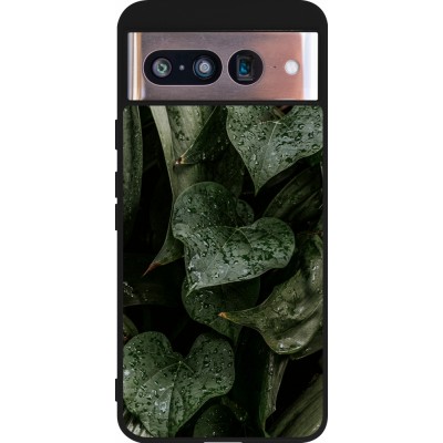 Google Pixel 8 Case Hülle - Silikon schwarz Spring 23 fresh plants