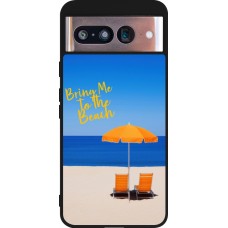 Google Pixel 8 Case Hülle - Silikon schwarz Summer 2025 Bring me to the beach