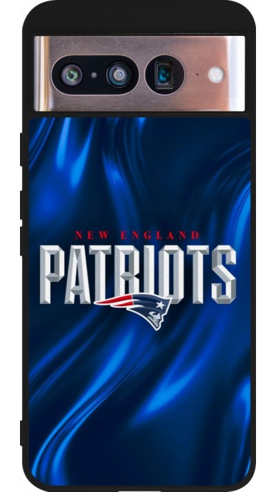 Google Pixel 8 Case Hülle - Silikon schwarz Super Bowl 26 Patriots 2