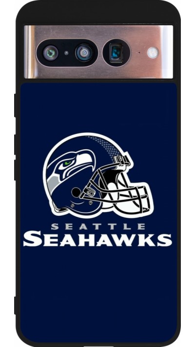 Google Pixel 8 Case Hülle - Silikon schwarz Super Bowl 26 Seattle 3