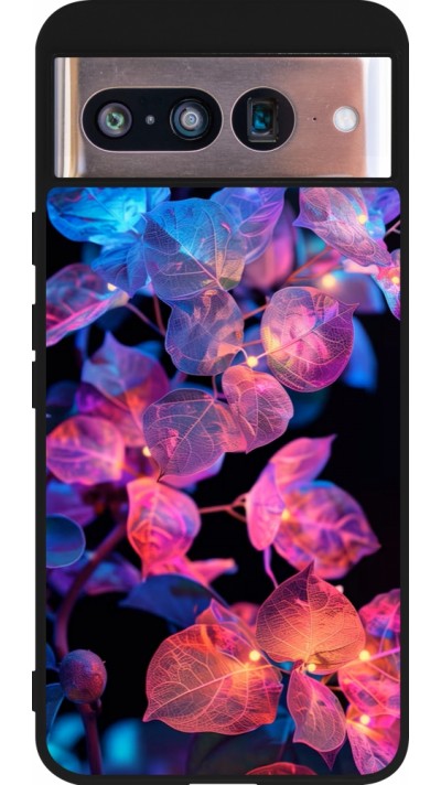 Coque Google Pixel 8 - Silicone rigide noir Artificial vegetation 2025