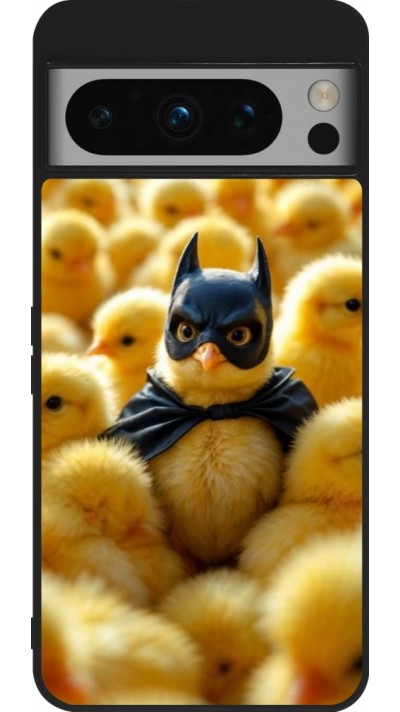 Google Pixel 8 Pro Case Hülle - Silikon schwarz Easter 2026 Chicken Batman