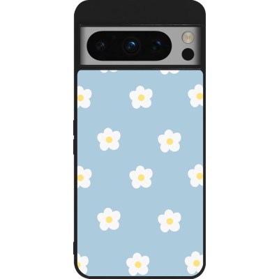 Google Pixel 8 Pro Case Hülle - Silikon schwarz Easter 2024 daisy flower