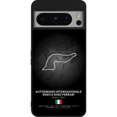 Google Pixel 8 Pro Case Hülle - Silikon schwarz F1 Track 2025 Emilia-Rogmana