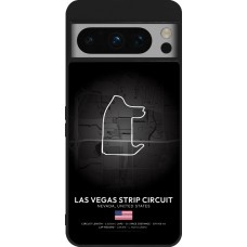 Google Pixel 8 Pro Case Hülle - Silikon schwarz F1 Track 2025 Las Vegas