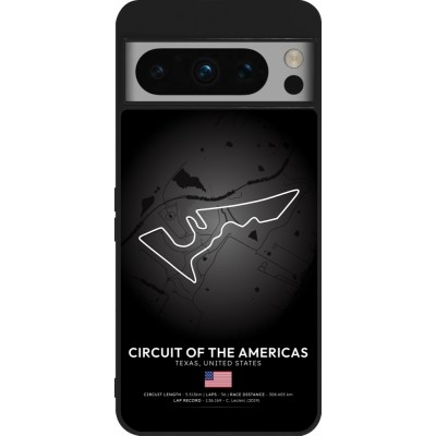 Google Pixel 8 Pro Case Hülle - Silikon schwarz F1 Track 2025 United States