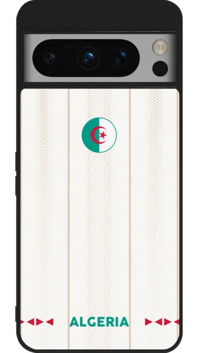 Google Pixel 8 Pro Case Hülle - Silikon schwarz Algerien 2026 personalisierbares Fussballtrikot