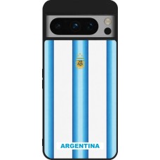 Google Pixel 8 Pro Case Hülle - Silikon schwarz Argentinien 2026 personalisierbares Fussballtrikot