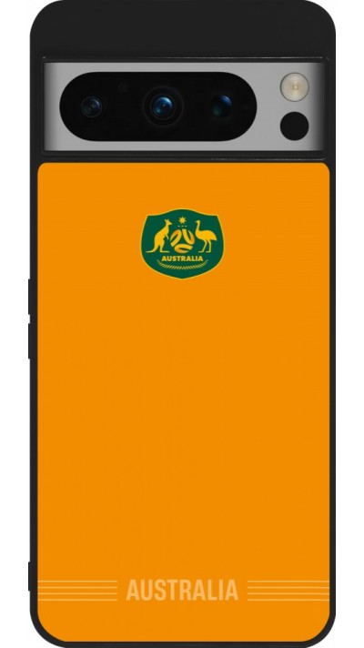 Google Pixel 8 Pro Case Hülle - Silikon schwarz Australien 2026 personalisierbares Fussballtrikot