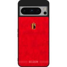 Google Pixel 8 Pro Case Hülle - Silikon schwarz Belgien 2026 personalisierbares Fussballtrikot