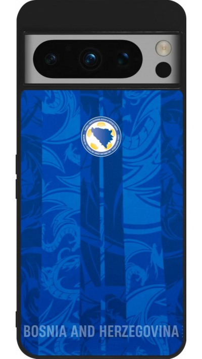 Google Pixel 8 Pro Case Hülle - Silikon schwarz Bosnien und Herzegowina 2026 personalisierbares Fussballtrikot