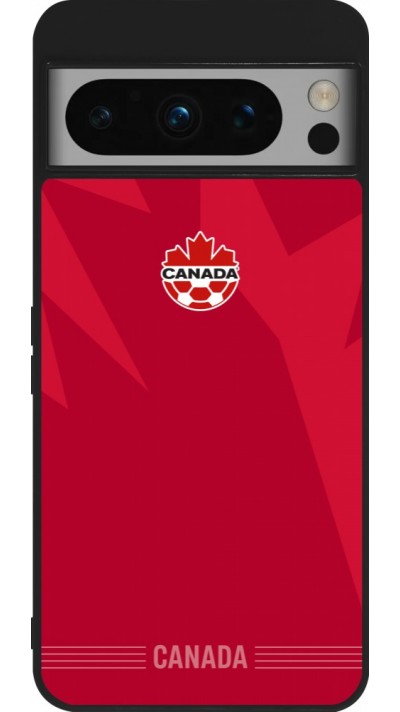 Google Pixel 8 Pro Case Hülle - Silikon schwarz Kanada 2026 personalisierbares Fussballtrikot