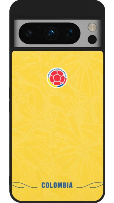 Google Pixel 8 Pro Case Hülle - Silikon schwarz Kolumbien 2026 personalisierbares Fussballtrikot