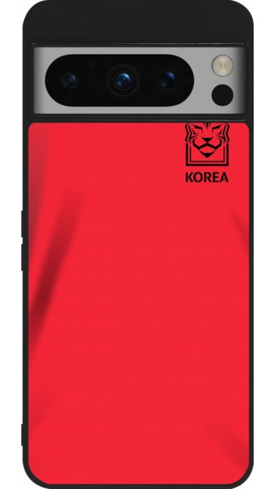 Google Pixel 8 Pro Case Hülle - Silikon schwarz Südkorea 2022 personalisierbares Fussballtrikot