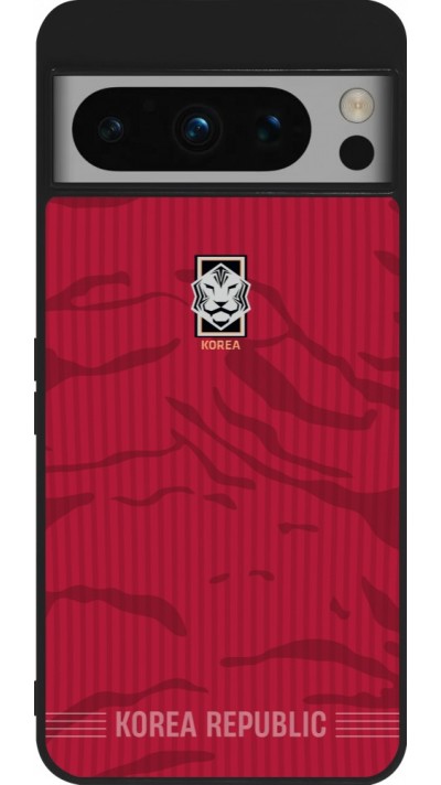 Google Pixel 8 Pro Case Hülle - Silikon schwarz Südkorea 2026 personalisierbares Fussballtrikot