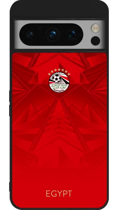 Google Pixel 8 Pro Case Hülle - Silikon schwarz Ägypten 2026 personalisierbares Fussballtrikot