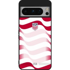 Google Pixel 8 Pro Case Hülle - Silikon schwarz Vereinigten Staaten 2026 personalisierbares Fussballtrikot