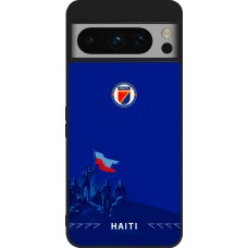 Google Pixel 8 Pro Case Hülle - Silikon schwarz Haiti 2026 personalisierbares Fussballtrikot