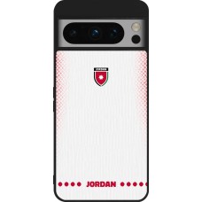 Google Pixel 8 Pro Case Hülle - Silikon schwarz Jordanien 2026 personalisierbares Fussballtrikot