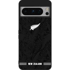 Google Pixel 8 Pro Case Hülle - Silikon schwarz Neuseeland 2026 personalisierbares Fussballtrikot