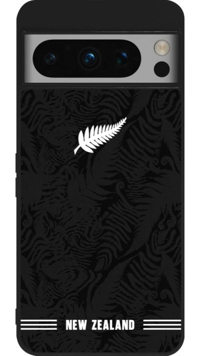 Google Pixel 8 Pro Case Hülle - Silikon schwarz Neuseeland 2026 personalisierbares Fussballtrikot