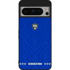 Google Pixel 8 Pro Case Hülle - Silikon schwarz Usbekistan 2026 personalisierbares Fussballtrikot