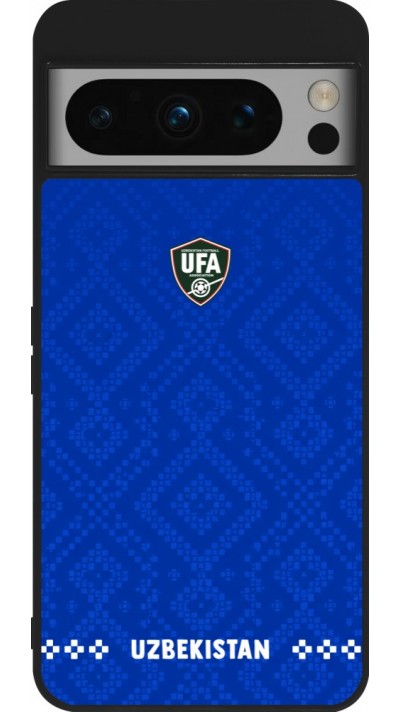 Google Pixel 8 Pro Case Hülle - Silikon schwarz Usbekistan 2026 personalisierbares Fussballtrikot