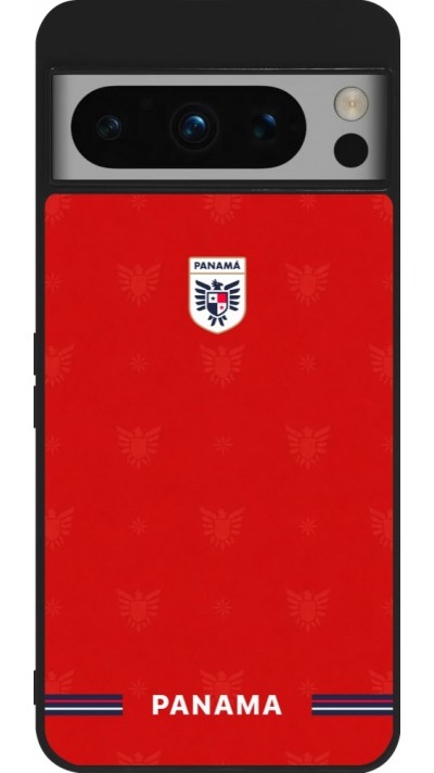Google Pixel 8 Pro Case Hülle - Silikon schwarz Panama 2026 personalisierbares Fussballtrikot